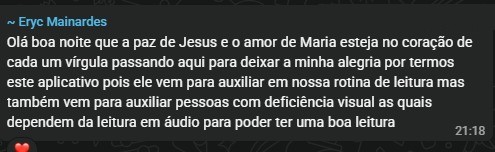 Depoimento de Eryc Mainardes